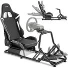 tectake Gaming-Stuhl SimRacing Stuhl, verstellbar, pflegeleichter...
