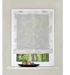 HOME WOHNIDEEN Raffrollo MORAN, mit Klettband, Raffrollo Leinenoptik,