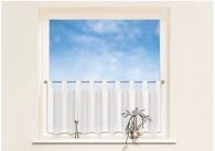 Gerster Scheibengardine Feodora (1 St), Schlaufen, halbtransparent, Voile, HxB: