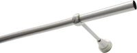 GARDINIA Gardinenstange Set Metall, &Oslash; 19 mm, 1-l&auml;ufig, Fixma&szlig;, mit Bohren,...