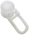 GARDINIA Gardinenring Gardinia U-Rollringe wei&szlig;, 20-er Pack