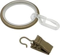 GARDINIA Gardinenring Kira mit Gleiteinlage, (10-St), Serie Gardinenstange Kira