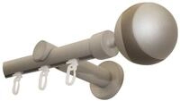 GARDINIA Gardinenstange Kira mit Innenlauf II, &Oslash; 1,9 mm, 1-l&auml;ufig, mit Bohren,