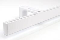 Deco-Raum Gardinenstange Innenlauf eckig, 1-l&auml;ufig, k&uuml;rzbar, Wunschma&szlig;l&auml;nge,