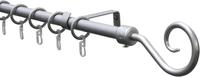 GARDINIA Gardinenstange Set Metall, 1-l&auml;ufig, ausziehbar, mit Bohren,...