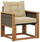 vidaXL Sofaelement Outdoor Mittelsofa Massivholz Natur (1 St)