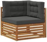 vidaXL Sofaelement Outdoor Ecksofa Massivholz Natur (1 St)