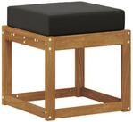 vidaXL Sofaelement Outdoor Hocker Bank Massivholz Natur (1 St)