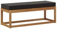 vidaXL Sofaelement Outdoor Hocker Bank Massivholz Natur (1 St)