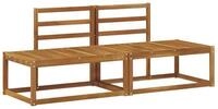 vidaXL Sofaelement Outdoor End Sofa 2 St&uuml;ck Natur 182,5 x 63 x 73 cm (2 St)