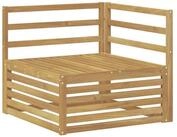 vidaXL Sofaelement Outdoor Ecksofa Massivholz Wei&szlig; 83 x 83 x 73 cm (1 St)