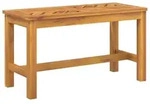 vidaXL Gartenbank Gartenbank 80 cm Massivholz (1-St) braun