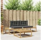 vidaXL Gartenlounge-Set vidaXL Outdoor-Sofagarnitur Polyester Wei&szlig;