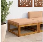 vidaXL Gartenlounge-Set vidaXL Modulares Fu&szlig;hocker-Element mit Kissen...