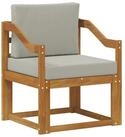 vidaXL Sofaelement Outdoor-Sofa Massives nholz und Polyester (1 St)