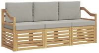 vidaXL Gartenlounge-Set Sofagarnituren Massivholz, (3-tlg)