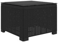 vidaXL Sofaelement 1-Sitzer Garten-Sofa mit Kissen Rattan-Look PP Anthrazit