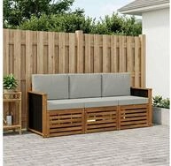 vidaXL Gartenlounge-Set vidaXL Sofagarnituren 3 stk. Massivholz Akazie