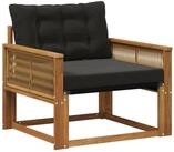 vidaXL Sofaelement Outdoor Mittelsofa Massives nholz und Textilene Natur (1 St)