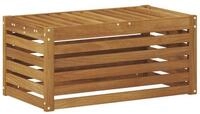 vidaXL Sofaelement Outdoor Hocker Bank Massivholz Natur 79 x 43 x 37 cm (1 St)