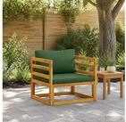 vidaXL Gartenlounge-Set vidaXL Sofa-Element mit Kissen Massivholz Akazie Natur