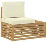 vidaXL Sofaelement Ecksofa-Einheiten f&uuml;r drau&szlig;en Wei&szlig; und Creme 91 x 63 x 73...