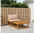 vidaXL Gartenlounge-Set vidaXL Modulares Sofa-Set mit Kissen 2 stk. Massivholz...