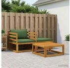vidaXL Gartenlounge-Set vidaXL Modulares Sofaset mit Kissen 3 stk. 2-Sitzer