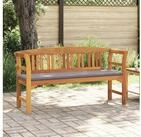 vidaXL Sitzbank vidaXL Rosenbank 157 x 46 x 82,5 cm Massivholz Akazie Cremewei&szlig;