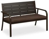 relaxdays Gartenbank mit Sitzauflage (1-St)