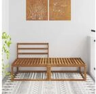 vidaXL Gartenlounge-Set vidaXL Sectional Sofa Einheiten 2 St&uuml;ck Natur