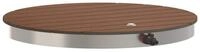 vidaXL Gartendusche 70 x 6 cm Garten Boden Dusche WPC und Edelstahl 201 Braun