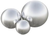 vidaXL H&auml;ngedekoration Geb&uuml;rsteter Ball 3 stk. &Oslash; 20 cm Silber Edelstahl 201...