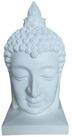 relaxdays Buddhafigur Buddha-Kopf 60 cm (1 St), wei&szlig;