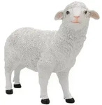 Geschenkestadl Tierfigur Weisses gro&szlig;es Schaf Lamm Gartenfigur Osterlamm 2...