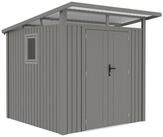 osoltus Gartenhaus osoltus Metall Ger&auml;tehaus Klara B 225x190 cm Grau mit...