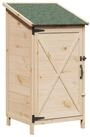 vidaXL Gartenhaus Gartenschuppen Natur 59,5 x 56 x 113,5 cm Massivholz aus...