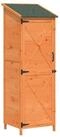 vidaXL Gartenhaus Gartenschuppen Braun 59,5 x 56 x 176,5 cm Massivholz aus...