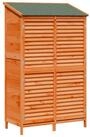 vidaXL Gartenhaus Gartenschuppen Braun 106 x 56 x 176,5 cm Massivholz aus Fichte