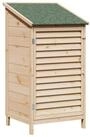 vidaXL Gartenhaus Gartenschuppen Natur 59 x 56 x 113,5 cm Massivholz aus Fichte