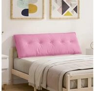 vidaXL R&uuml;ckenkissen R&uuml;ckenkissen Rosa 140 x 19 x 50 cm Stoff, 1-tlg.