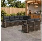 vidaXL Gartenlounge-Set vidaXL Gartensofa-set 7 stk. 7-Sitzanzahl Grau...