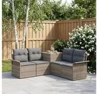 vidaXL Gartenlounge-Set vidaXL Sofa Set 5 stk. Grau und Dunkelgrau Polyrattan...