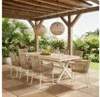 IDIMEX Garten-Essgruppe AFUERA, (9-tlg), Gartenm&ouml;belset f&uuml;r 8 Personen,