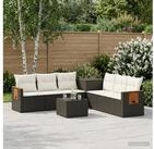 vidaXL Gartenlounge-Set vidaXL Sofa Set 8 stk. Schwarz und Cremewei&szlig;...