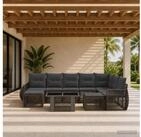 vidaXL Gartenlounge-Set vidaXL Gartensofa-set 10 stk. Grau und Dunkelgrau...