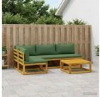 vidaXL Loungeset vidaXL Sofa-Set 5 stk. Natur Massivholz Akazie