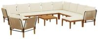 vidaXL Sofaelement 12 stk. Massives nholz & Seil Natur (12 St)