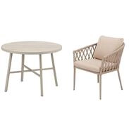 Greemotion Balkonset [Avola] Gartenm&ouml;bel-Set Taupe Aluminium, (5-tlg), inkl....