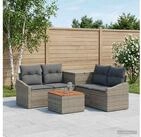 vidaXL Gartenlounge-Set vidaXL Sofa Set 6 stk. Grau und Dunkelgrau Polyrattan...
